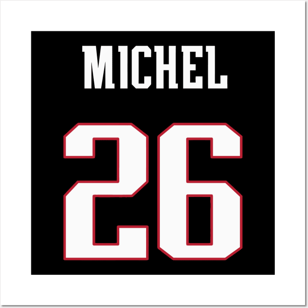 Sony Michel Patriots Wall Art by telutiga